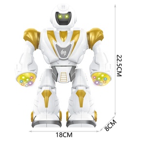 Oyuncak hobi elektrikli yürüyüş dönen robot pil kumandalı ışık ve müzik dans robot oyuncak çocuklar B/O robot - Product Image 3