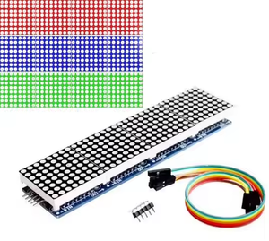 Modulo MAX7219 a matrice di punti modulo schermo 4-in-1 modulo Driver di controllo MCU - Product Image 1