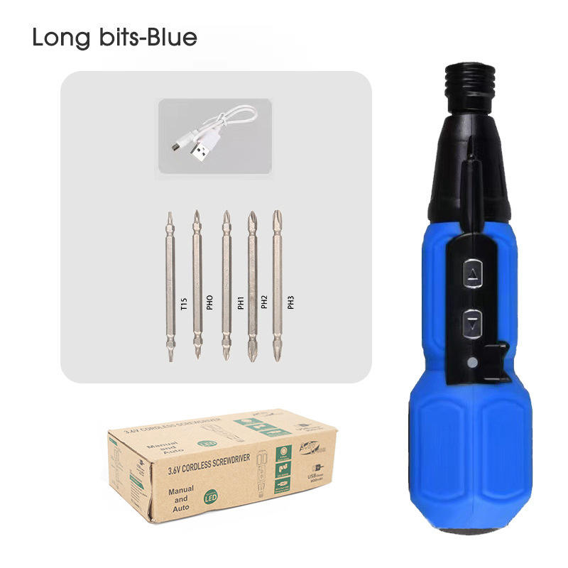 Bleu +5 têtes de lot longues (en boîte)