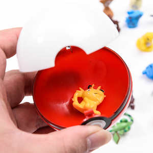Hot Sale Openable 70mm Plastic Hollow Balls Pikachu Figure Pokemoned Ball <strong>Pokeball</strong> for Poke Mon Toy Balls