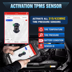 TPMS เซ็นเซอร์ X431 (315 + 433MHz) เปิด/เปิดใช้งาน/เรียนรู้ใหม่/รีเซ็ตเครื่องมือสแกนเนอร์ฟรีอายุการใช้งาน - Product Image 4