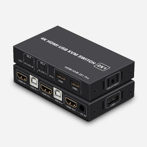 4端口KVM开关HDMI兼容USB高质量热键HDMI开关电弧提取器4K 30用于桌面控制器 - Product Image 2