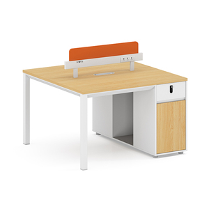 Modern Design Executive Wooden Office Workstation Durable Rectangle Desk and Drawer Set with <strong>Computer</strong> Partition - Product Image 3