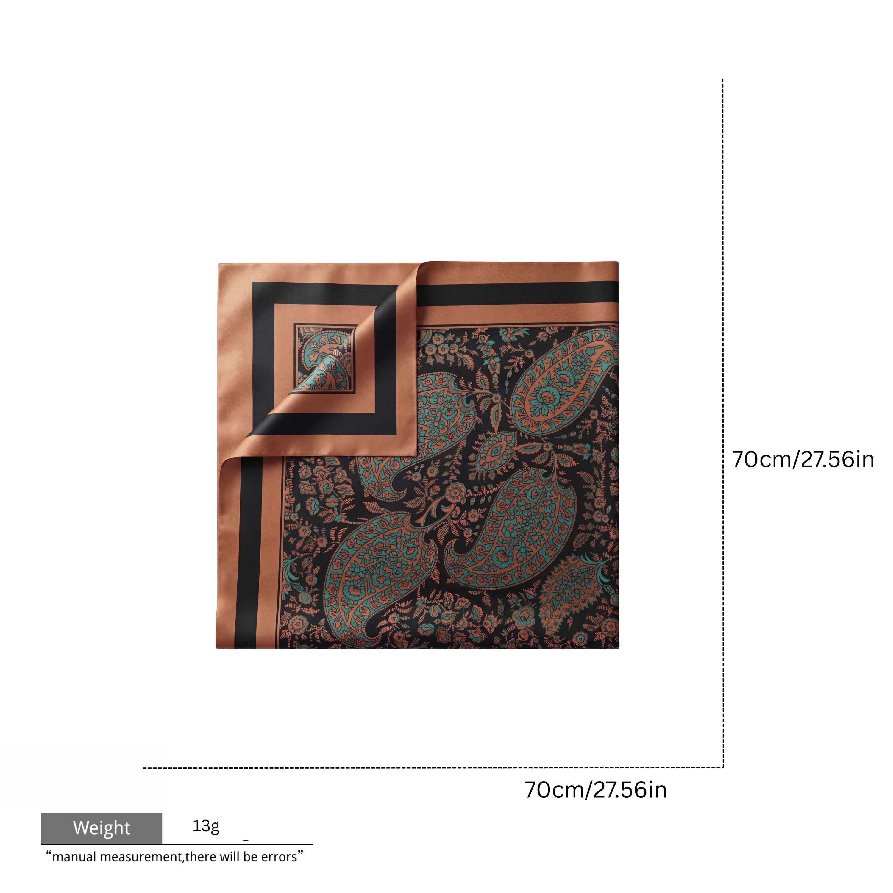 Bandana écharpe orange Paisley