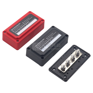 Ağır 300A 48V otobüs çubuğu güç dağıtım bloğu zemin bara kutusu 4 * M10 (3/8 ") Terminal çıtçıt modülü tasarımı - Product Image 3