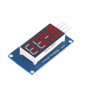 4-Digit 4-Segment Digital TM1637 LED Tube Clock Display Module With Brightness - Product Image 5