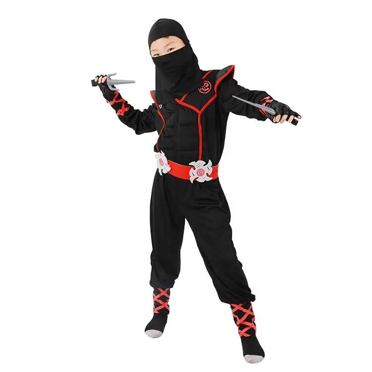 Disfraces de Halloween para niños, disfraz japonés Ninja, gran oferta de fábrica