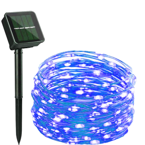 TSINYE LED Solar Waterproof Christmas <strong>String</strong> <strong>Lights</strong> with <strong>Remote</strong> <strong>Timer</strong> 8 Modes Copper Wire LED Solar Fairy <strong>String</strong> <strong>Light</strong> - Product Image 3