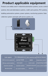 DTECH Internet of Things RS232 RS485 <strong>to</strong> <strong>TCP</strong>/IP Ethernet converter, <strong>modbus</strong> <strong>gateway</strong> serial device server, support POE - Product Image 2