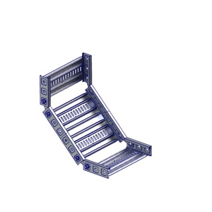 OEM ODM kablo merdiveni özelleştirilmiş boyutu T3 T5 kablo yönetimi tepsi galvanizli merdivenli kablo tepsisi - Product Image 2