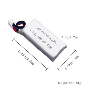 カスタムリチウムイオンバッテリー11.1V 3.7v 7.4V 450mahバッテリーパック453048 503048 603048 703048 for Rc Car Drone Helicopter - Product Image 5