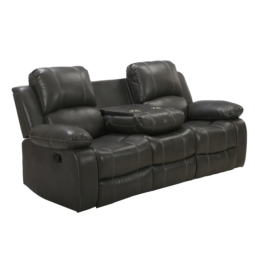 3 Piece Home Cinema Luxury Recliner Chair Living Room Leisure Reclining Chair