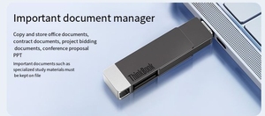 Yüksek hızlı 64GB USB 3.0 Flash sürücü BU100 büyük kapasiteli tip-c çift arabirim cep telefonu bilgisayar için çift amaçlı Metal - Product Image 3