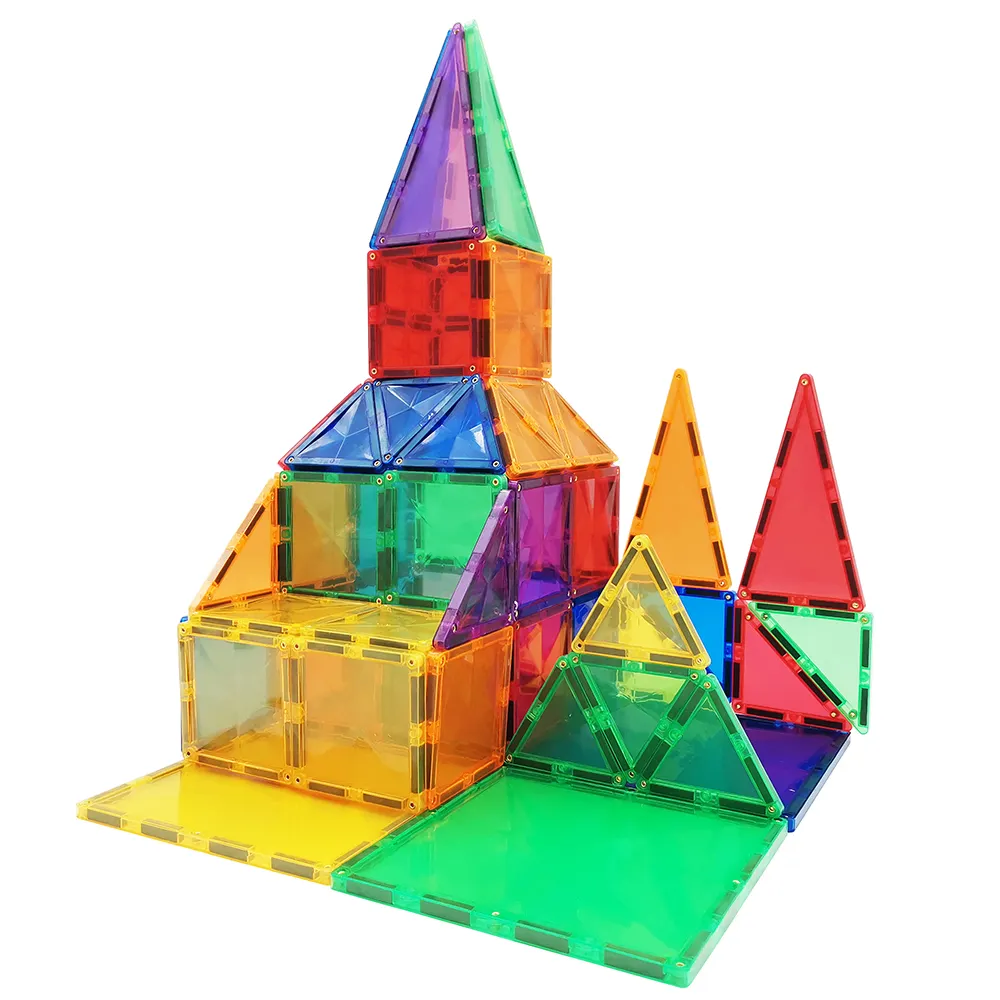 70 Uds. De coloridos azulejos magnéticos para niños, juguetes educativos DIY, 2021