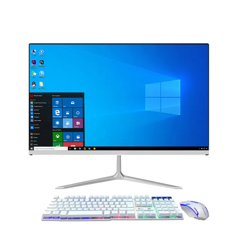 Núcleo i3 i5 i7 24 polegadas, alta qualidade, tela direta, gaming, tudo em um, computador desktop, pc gamer