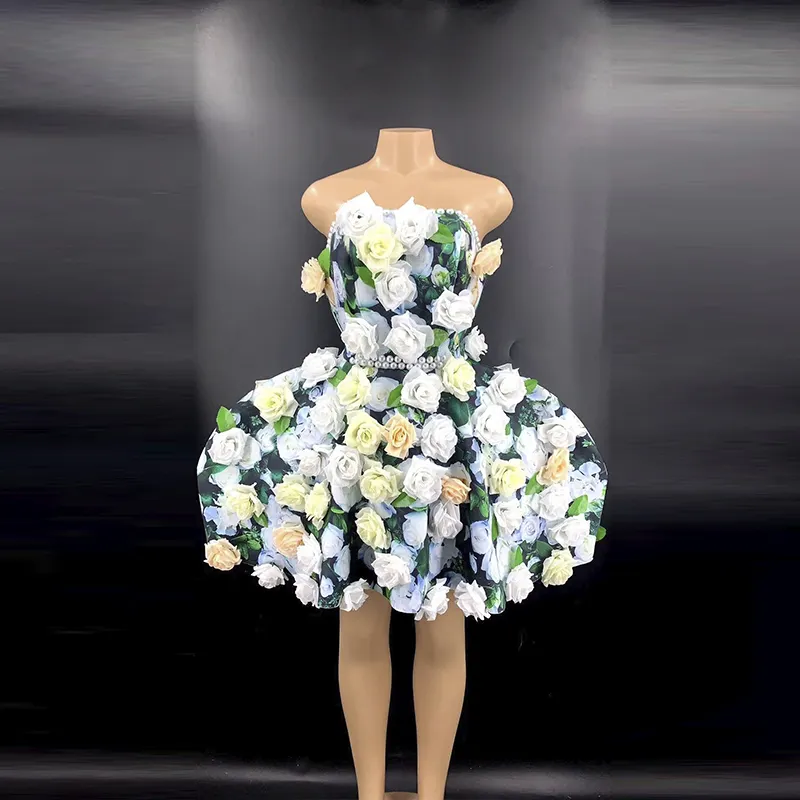 Ad1387-ropa de Boutique Retro Para niña, apliques de flores 3D, vestidos de graduación con estampado Floral, vestidos de noche para niña, vestido de fiesta