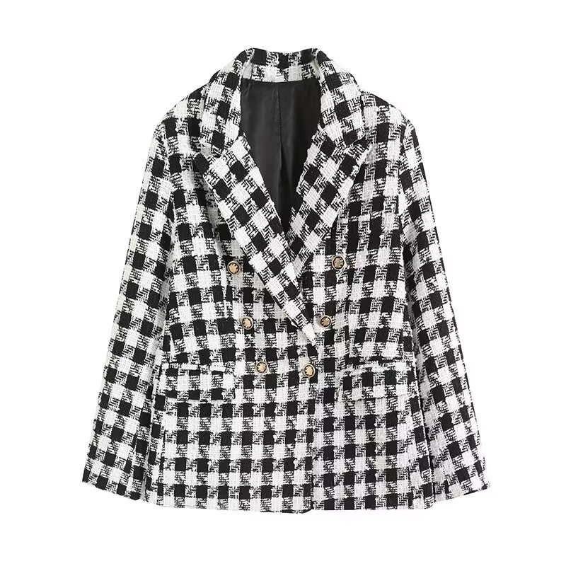 Black and white plaid