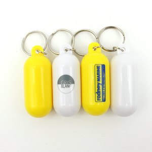 Pastillas cilíndricas Regalo Piscina promocional Impermeable Flotador en blanco Llaveros con llavero de metal - Product Image 6