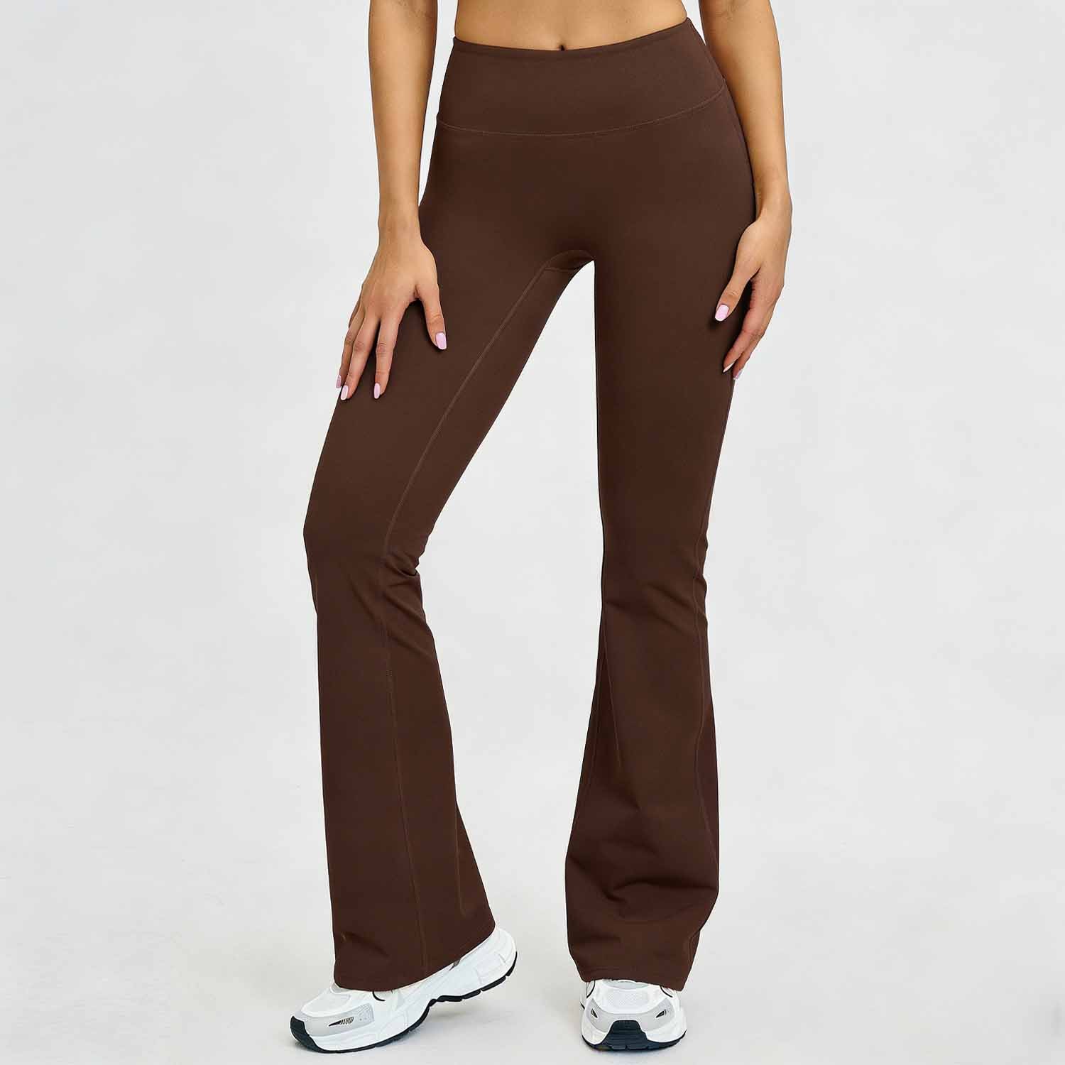 (ACK8002-3)Pantaloni marrone scuro