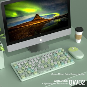 高品质84键圆形键帽机械无线键盘和鼠标组合 - Product Image 5