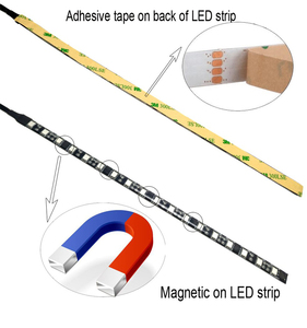 SATA <strong>LED</strong> Strip Light 5050 <strong>RGB</strong> <strong>DC12V</strong> Sata Power Supply for PC Computer Case with Magnetic 17Key RF Remote Controller WL-PCW-S01 - Product Image 4