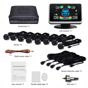 Parking <strong>Sensor</strong> <strong>LCD</strong> <strong>Display</strong> 8 <strong>Sensors</strong> Front Back <strong>Reverse</strong> Intelligent Aid Parking <strong>Sensor</strong> System - Product Image 5