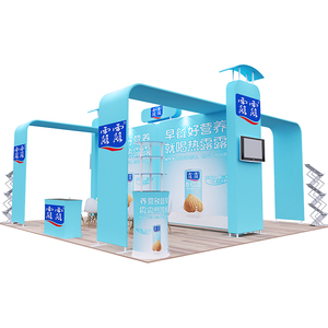 Diseño de cabina de exposición de 3X3m Esquema de concha promocional portátil personalizado - Product Image 5