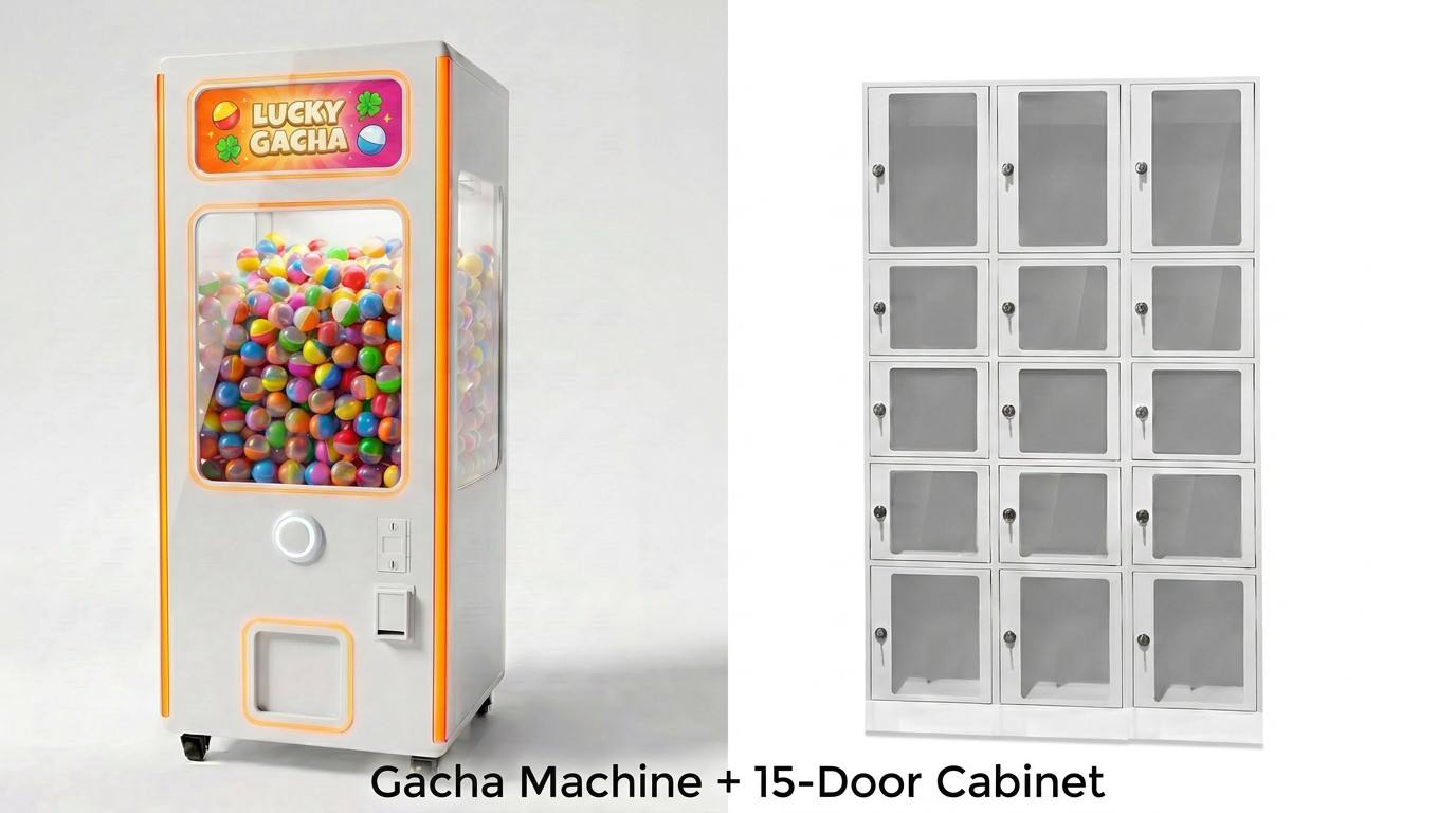 Machine à gacha + 15 portes