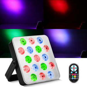 ไฟเวที LED RGB DJ Par Light 17ชิ้น,ไฟเวทีแบบพกพาควบคุมด้วย IR ระยะไกลสำหรับงานแต่งงานวันเกิด KTV - Product Image 3