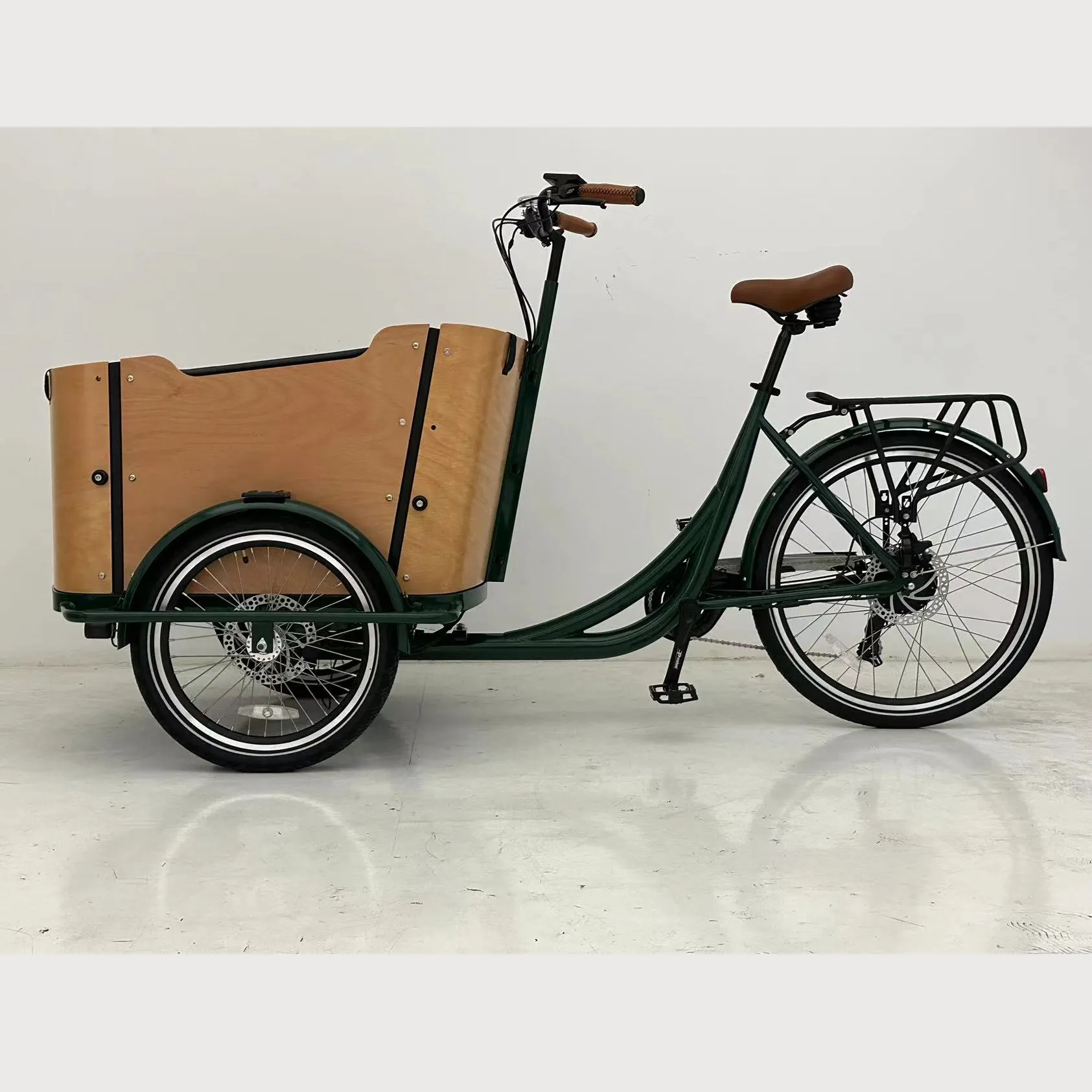مستودع الاتحاد الأوروبي ، dutch 3 عجلة الأسرة ecargo الدراجة bakfiet e-cargo الدراجة deliverye deliverye