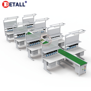 Detall- <strong>Computer</strong> Tablet Electronics <strong>Assembly</strong> Production Line ESD Workbench <strong>Assembly</strong> Line Table - Product Image 1