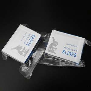 Portaobjetos de microscopio de vidrio de cubierta esmerilada única excelente para suministros de laboratorio de investigación personalizables OEM - Product Image 5