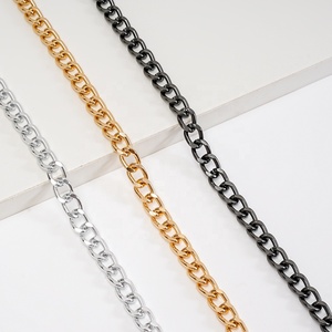 Clothing Embossed Flat <strong>Chain</strong> Diy Bag Decoration Accessories Custom <strong>Chain</strong> Cuban Light <strong>Chain</strong> Does Not Rust Not Fade - Product Image 6