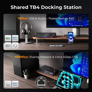 TESmart-Conmutador KVM híbrido de doble monitor 2x2 para 2 monitores y 2 ordenadores Thunderbolt 4 4K 60HZ - Product Image 2