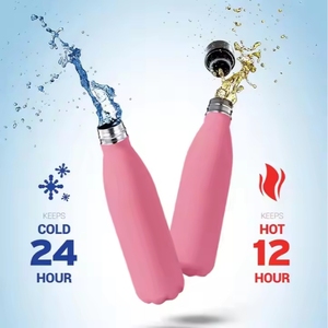 Biểu Tượng Tùy Chỉnh Đôi Tường 304 Thép Không Gỉ Cola Hình Phích Chai Thể Thao Chai Nước - Product Image 3