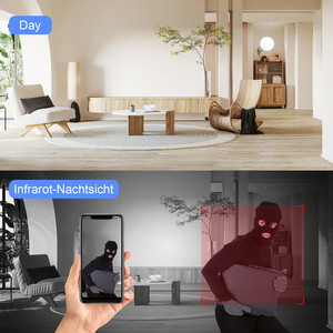 Wireless Wifi Alarm Clock <strong>Camera</strong> 1080P Video Recording <strong>Camera</strong> Infrared Night Vision Home Baby Monitor <strong>Camera</strong> Support 256GB Card - Product Image 6
