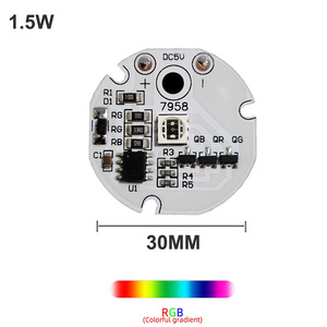 แผงควบคุม RGB LED พร้อมรีโมท DC 5V แรงดันต่ำ1.5M USB สายเคเบิลสีขาว3W หลากสีไฟลูกปัด LED