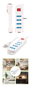 High Quality Chile Multisocket <strong>Tabletop</strong> <strong>Socket</strong> with 5 Outlets 2P+T 10/16A 4 AC Outlets - Product Image 3