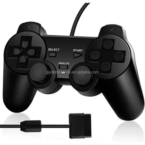 有線PS2コントローラージョイスティック振動モーターゲームパッド & マンドマネット付きジョイパッドゲーム & コントロールアクセサリー - Product Image 3