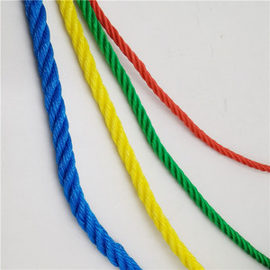 High Strength 8mm PE <strong>Twisted</strong> Rope Factory Direct Sales Soft Plastic Blue White Red Yellow for Fishing Net - Product Image 1