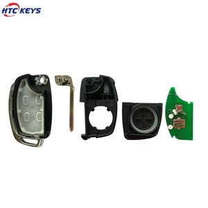 HTC tuşları 2 + 1 düğme çevirme uzaktan kumanda 433mhz için 4D60 80bit çip ile h-yundai araba anahtarı - Product Image 5