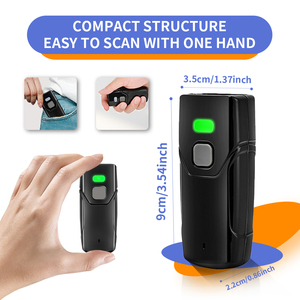 JR 201D Leitor de Código de Barras Sem Fio <span class=keywords><strong>Bluetooth</strong></span> <span class=keywords><strong>1D</strong></span> 2D Tela do Celular