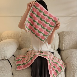 550gsm Highly Absorbent New Bathroom Set Tulip Floral Long-staple 100% Cotton <strong>Towels</strong> Bath Shower <strong>Towel</strong> - Product Image 5