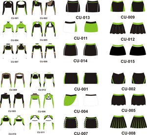 Büyük indirim tasarımcı özel Cheer takım eğitim setleri gençlik Cheer uygulama rekabet için giymek - Product Image 4