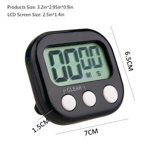Timer da cucina elettronico Display LCD Timer elettronico a grande schermo Timer di cottura negativo positivo promemoria temporizzazione grande allarme forte - Product Image 6
