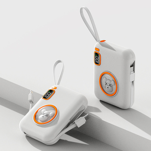 Cute <strong>Small</strong> Power Bank 10000mAh PD 20W Boost Mobile Charger Powerbank with <strong>Apple</strong> USB C Cables - Product Image 1