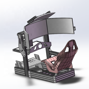 VR Motion sensing Racing tres pantallas Simulador de juego de seis ejes gran entretenimiento Motion sensing equipo de consola de juegos VR - Product Image 3