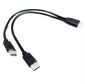 INNOPRO hızlı şarj 2IN 1 USB kablosu USB tip C çift USB tip C yön Y kablosu Apple Huawei Samsung için uygun - Product Image 5
