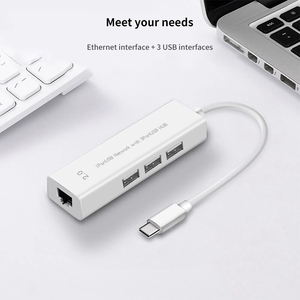 4 in 1 USB 2.0 Hub for Laptop <strong>Adapter</strong> PC <strong>Computer</strong> PD Charge 4 Ports Dock Station RJ45 <strong>Notebook</strong> Type C Splitter - Product Image 4