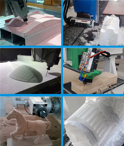 Apex 4*8 5*10 Máquina enrutadora CNC de 4 ejes Cabezal giratorio de 180 grados Fácil de operar Motor de husillo único de madera Bomba Cojinete de engranaje PLC